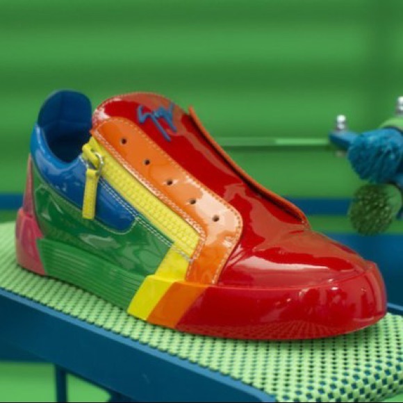 🌈giuseppe zanotti BNIB patent leather lowtop IT36 - Picture 10 of 16